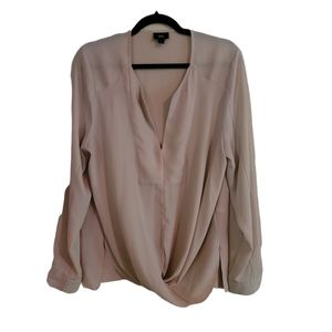 Mossimo Tan Sheer Blouse | XL